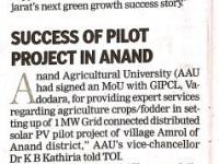 Success of Pilot Project In Anand