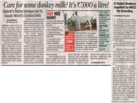 Gujarat's Native Donkeys Set To Supply World's Costliest Milk