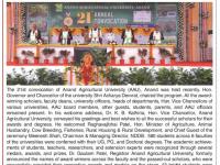 21ST CONVOCATION OF ANAND AGRICULTURAL UNIVERSITY,  ANAND