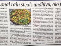 Unseasonal rain steals undhiyu, olo flavours 